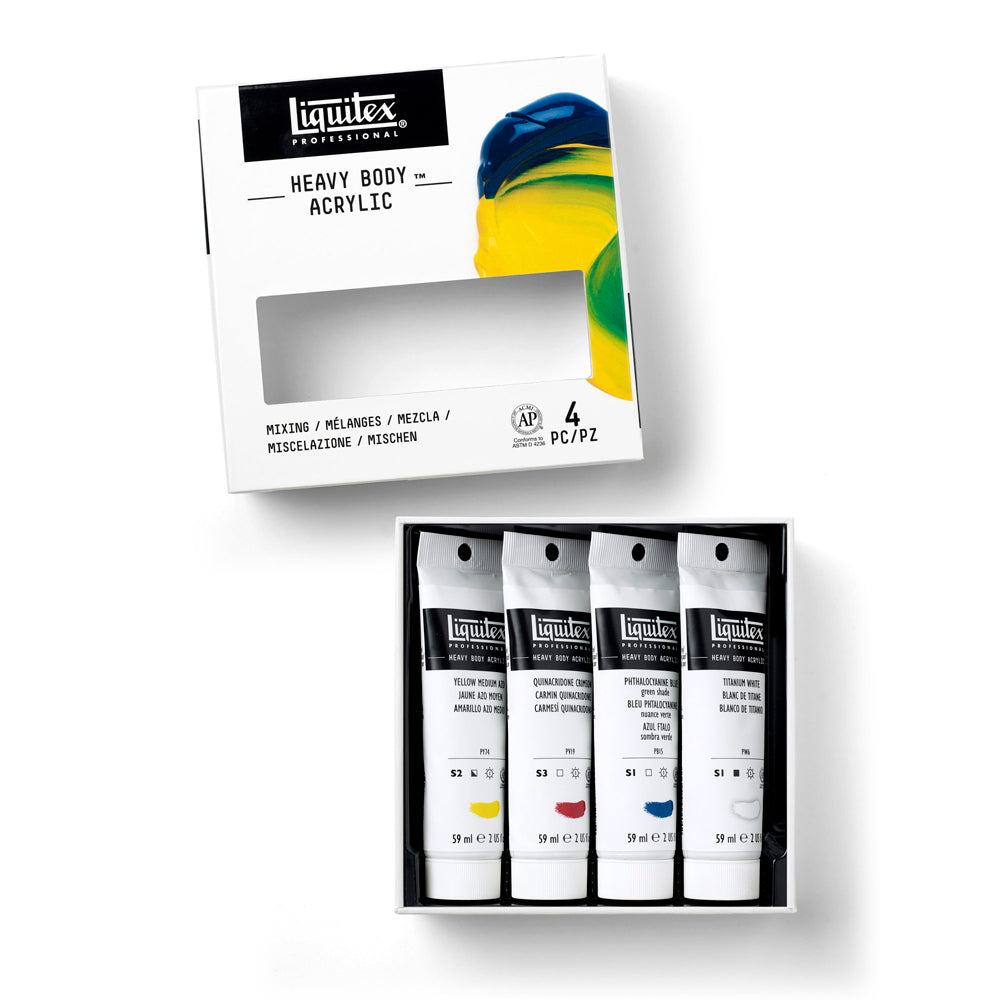 Liquitex Professional Heavy Body Akrilik Boya Set 4x59ml Mixing
