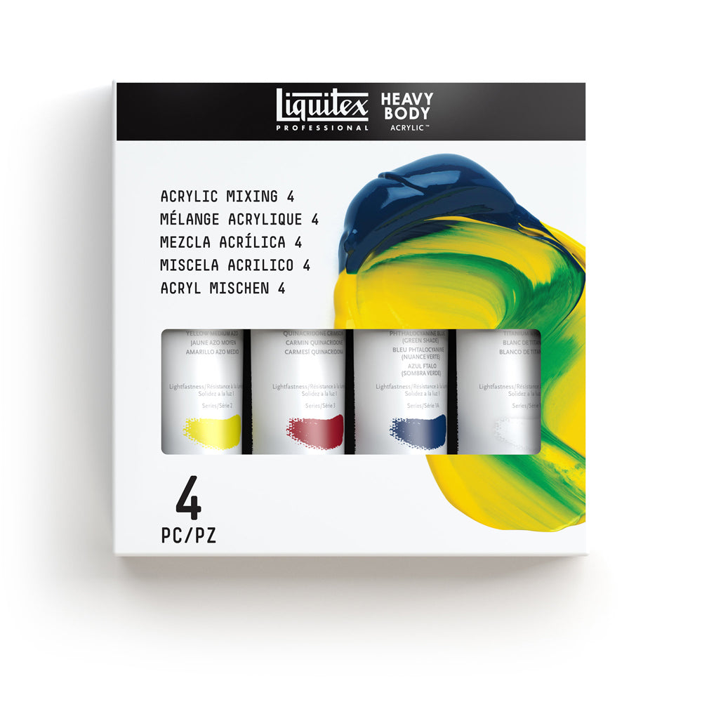 Liquitex Professional Heavy Body Akrilik Boya Set 4x59ml Mixing
