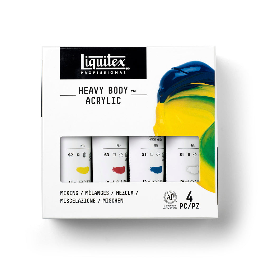 Liquitex Professional Heavy Body Akrilik Boya Set 4x59ml Mixing