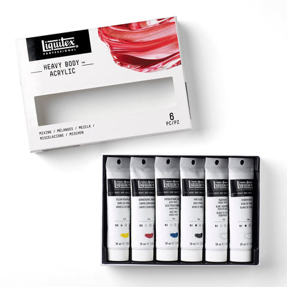 Liquitex Professional Heavy Body Akrilik Boya Set 6x59ml Mixing