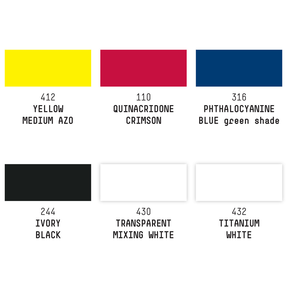 Liquitex Professional Heavy Body Akrilik Boya Set 6x59ml Mixing