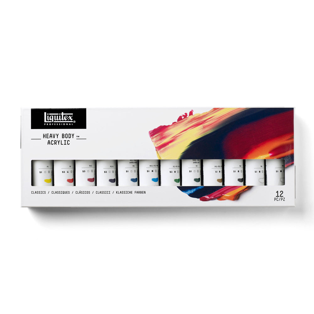 Liquitex Professional Heavy Body Akrilik Boya Set 12x59ml Classic