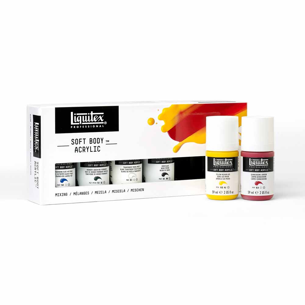 Liquitex Professional Soft Body Akrilik Boya 6x59ml Set Mixing