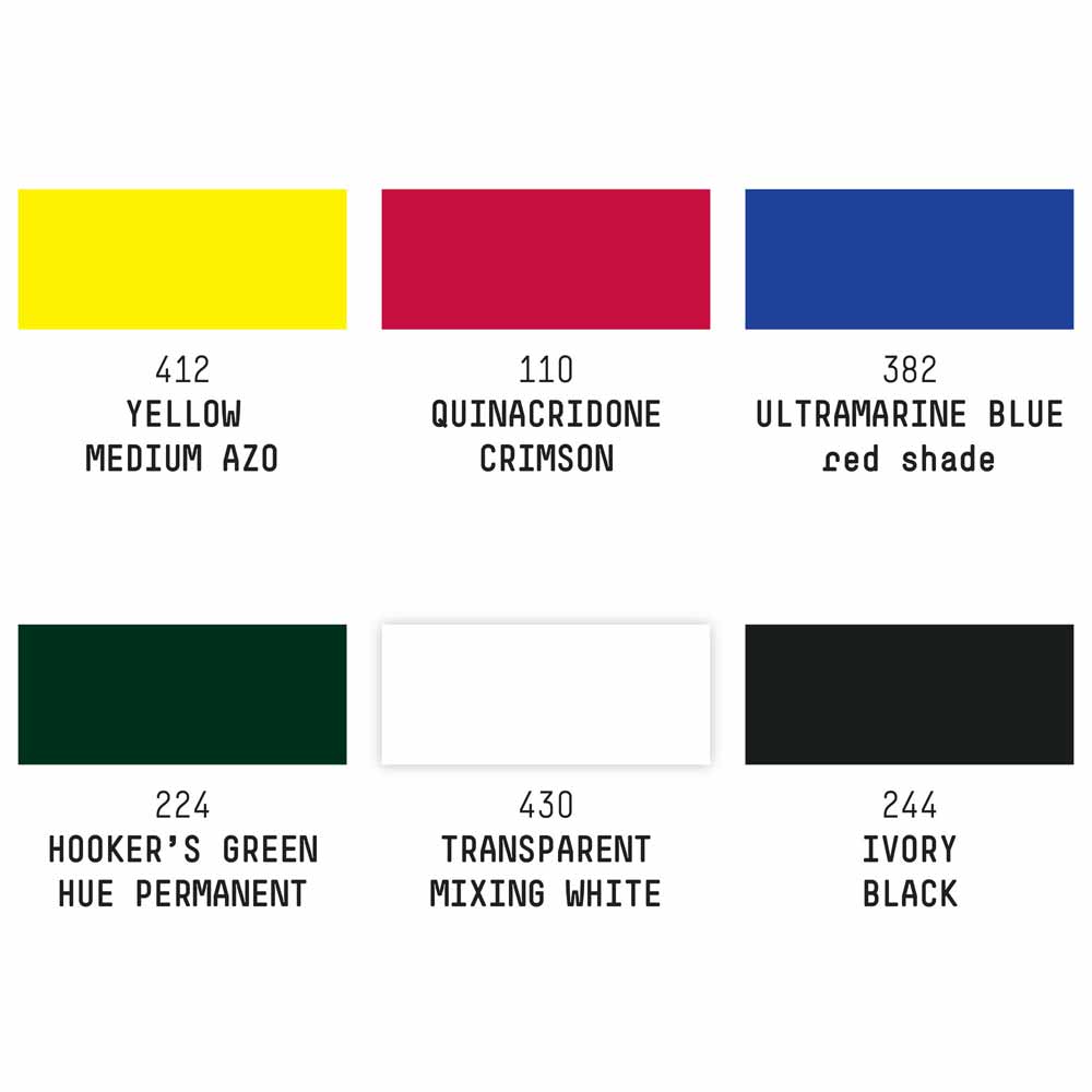 Liquitex Professional Soft Body Akrilik Boya 6x59ml Set Mixing