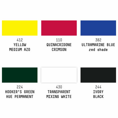 Liquitex Professional Soft Body Akrilik Boya 6x59ml Set Mixing