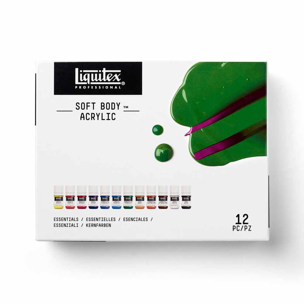 Liquitex Professional Soft Body Akrilik Boya 12x22ml Set Essentials