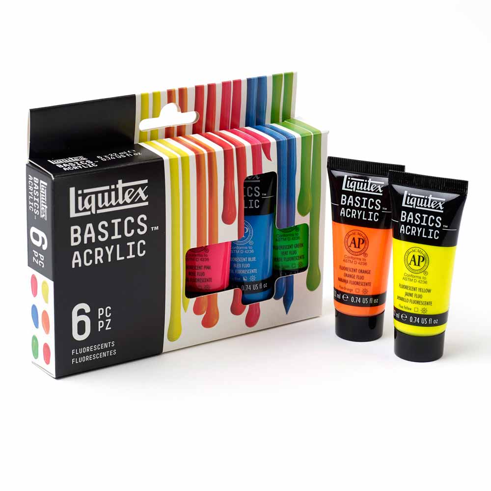 Liquitex Basics Akrilik Boya Seti 6x22ml Floresan