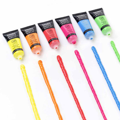 Liquitex Basics Akrilik Boya Seti 6x22ml Floresan