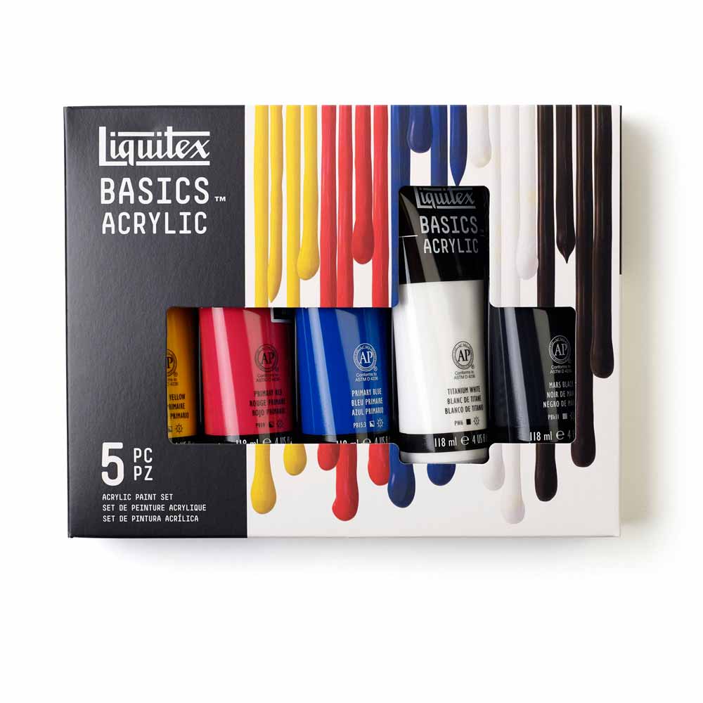 Liquitex Basics Akrilik Boya Seti 5x118ml Okul