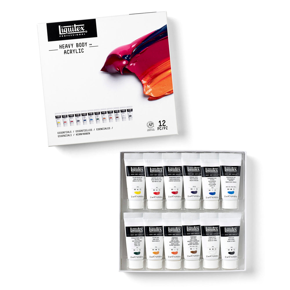 Liquitex Professional Heavy Body Akrilik Boya Set 12x22ml Essentials