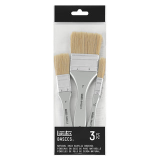 Liquitex Basics Fırçalar Set 3x Sert Kıllı Zemin Fırçaları