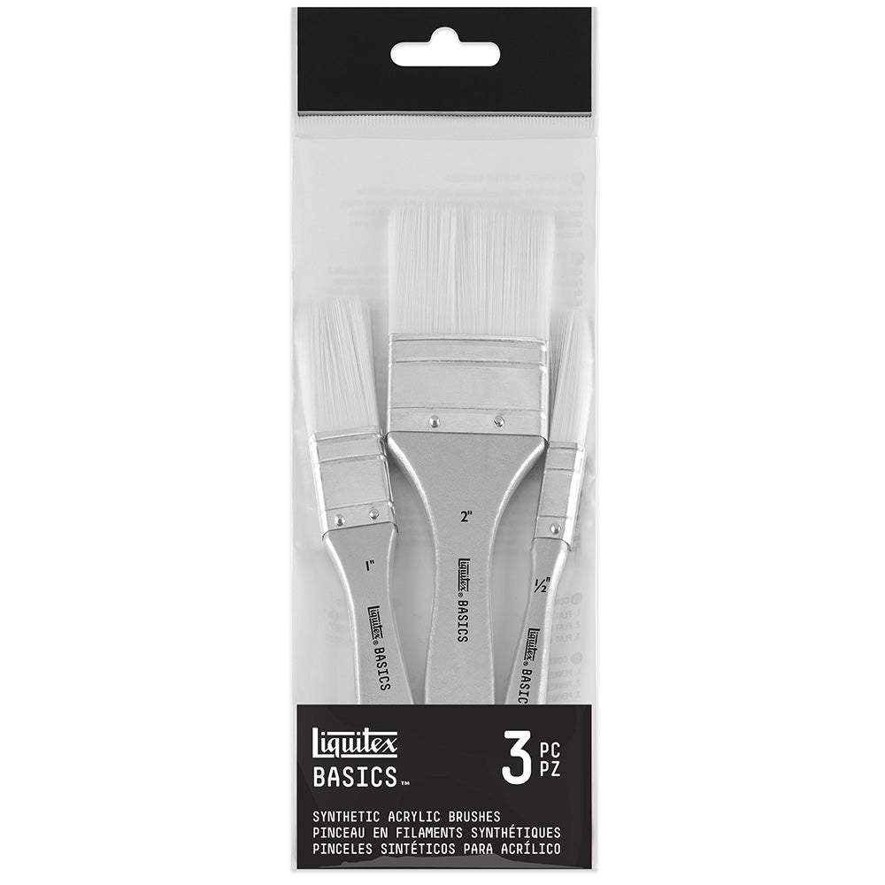 Liquitex Basics Fırçalar Set 3x Sentetik Zemin Fırçaları