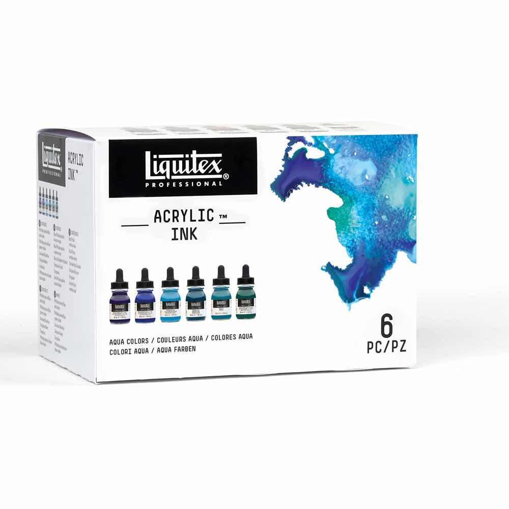 Liquitex Professional Akrilik Mürekkep Seti 6x30ml Aqua Colors