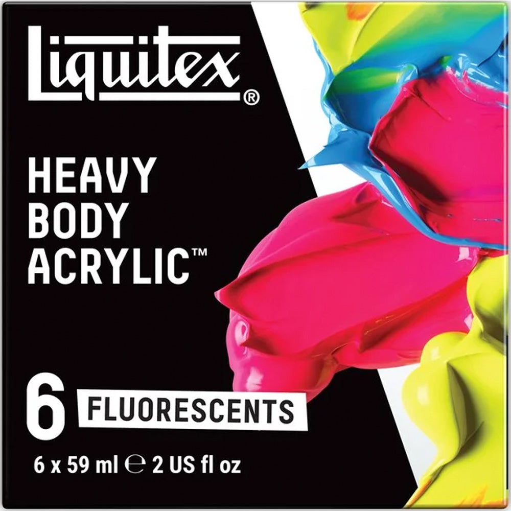 Liquitex Professional Heavy Body Akrilik Boya Set Fluorescent 6x59ml