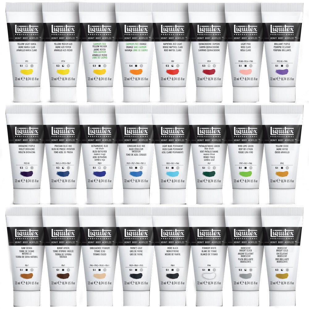 Liquitex Professional Heavy Body Akrilik Boya Set 24x22ml