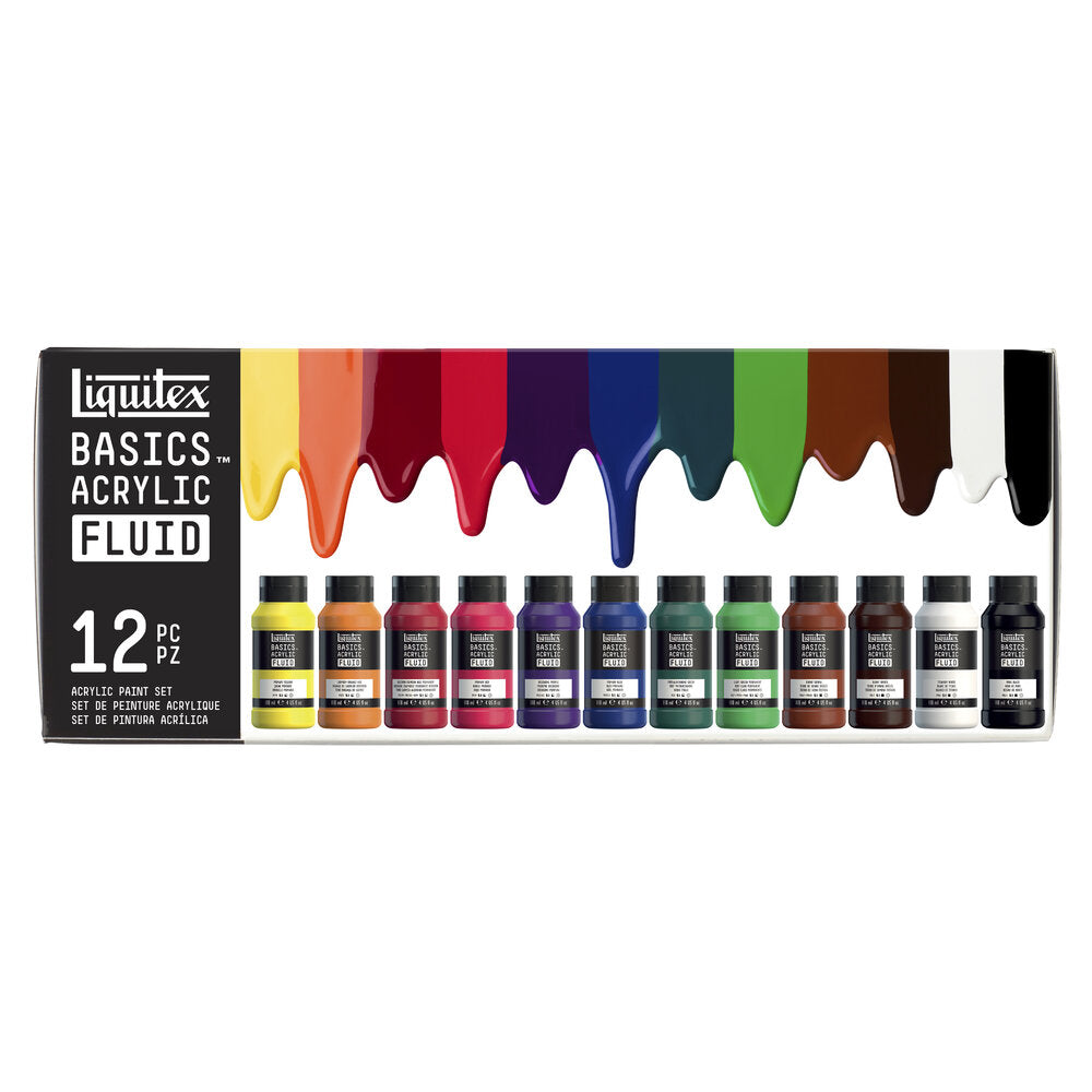Liquitex Basics Fluid Akrilik Boya Seti 12x118ml