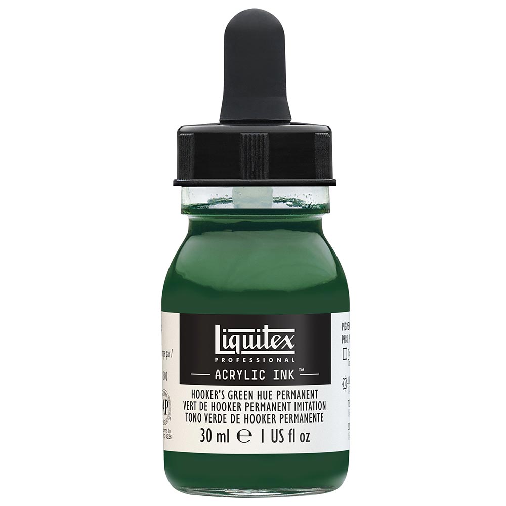 Liquitex Professional Akrilik Mürekkep 30ml Hooker's Green Hue Permanent 224