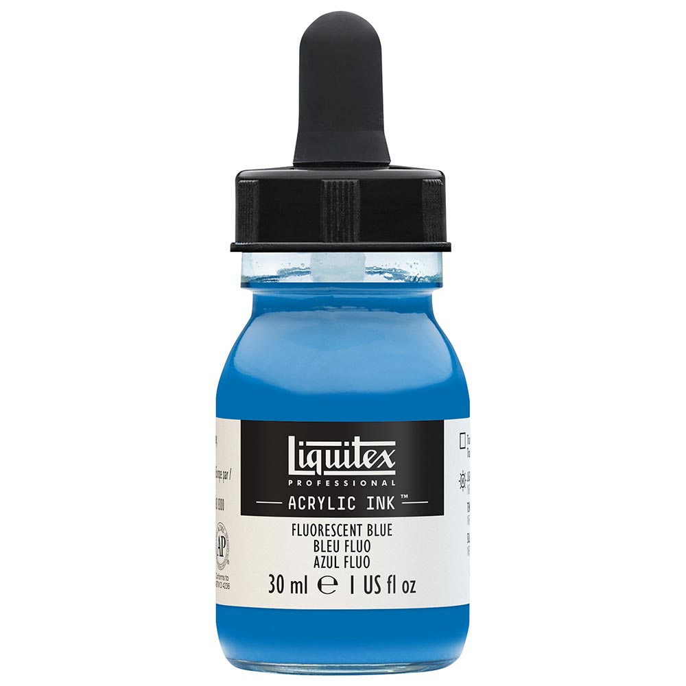 Liquitex Professional Akrilik Mürekkep 30ml Fluorescent Blue 984