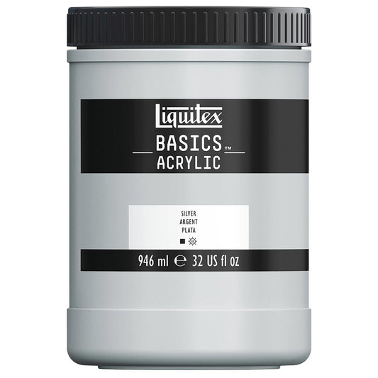 Liquitex Basics Akrilik Boya 946ml Silver 52