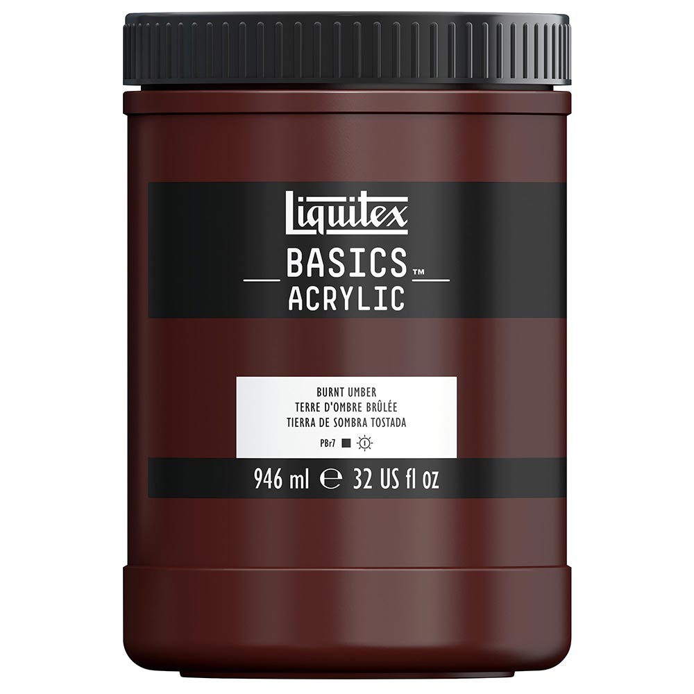 Liquitex Basics Akrilik Boya 946ml Burnt Umber 128