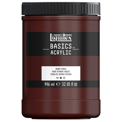 Liquitex Basics Akrilik Boya 946ml Burnt Umber 128