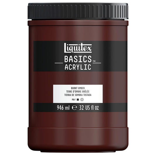 Liquitex Basics Akrilik Boya 946ml Burnt Umber 128