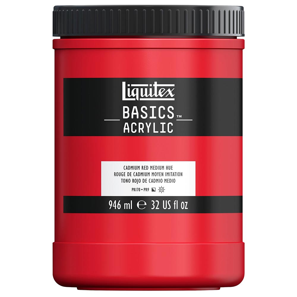 Liquitex Basics Akrilik Boya 946ml Cadmium Red Medium Hue 151