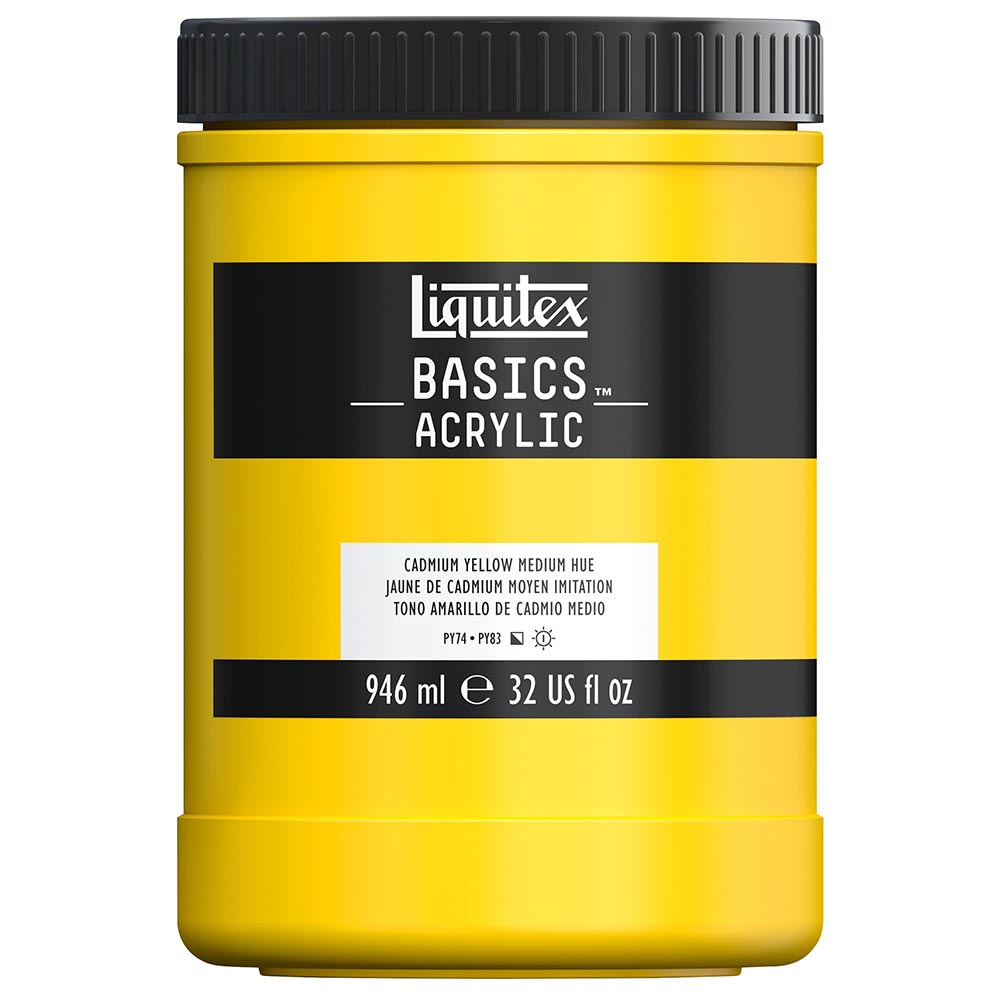 Liquitex Basics Akrilik Boya 946ml Cadmium Yellow Medium Hue 161