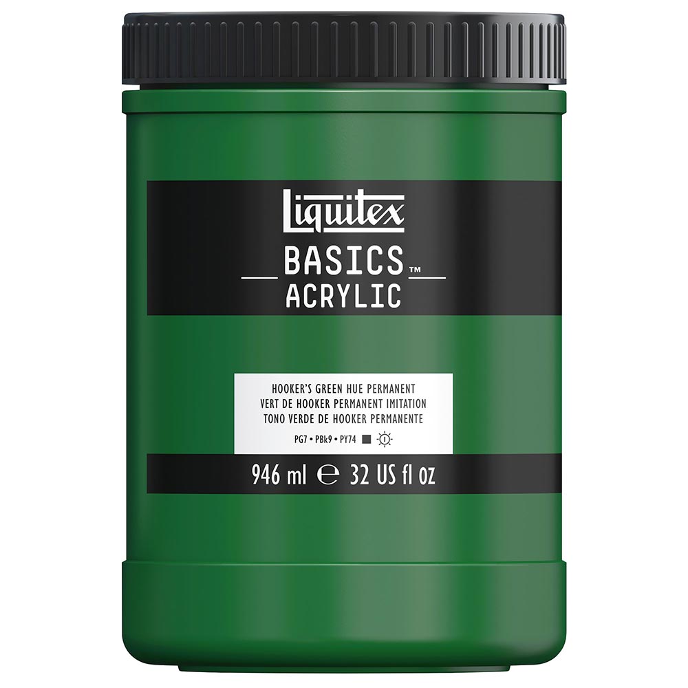 Liquitex Basics Akrilik Boya 946ml Hooker’s Green Hue Permanent 224