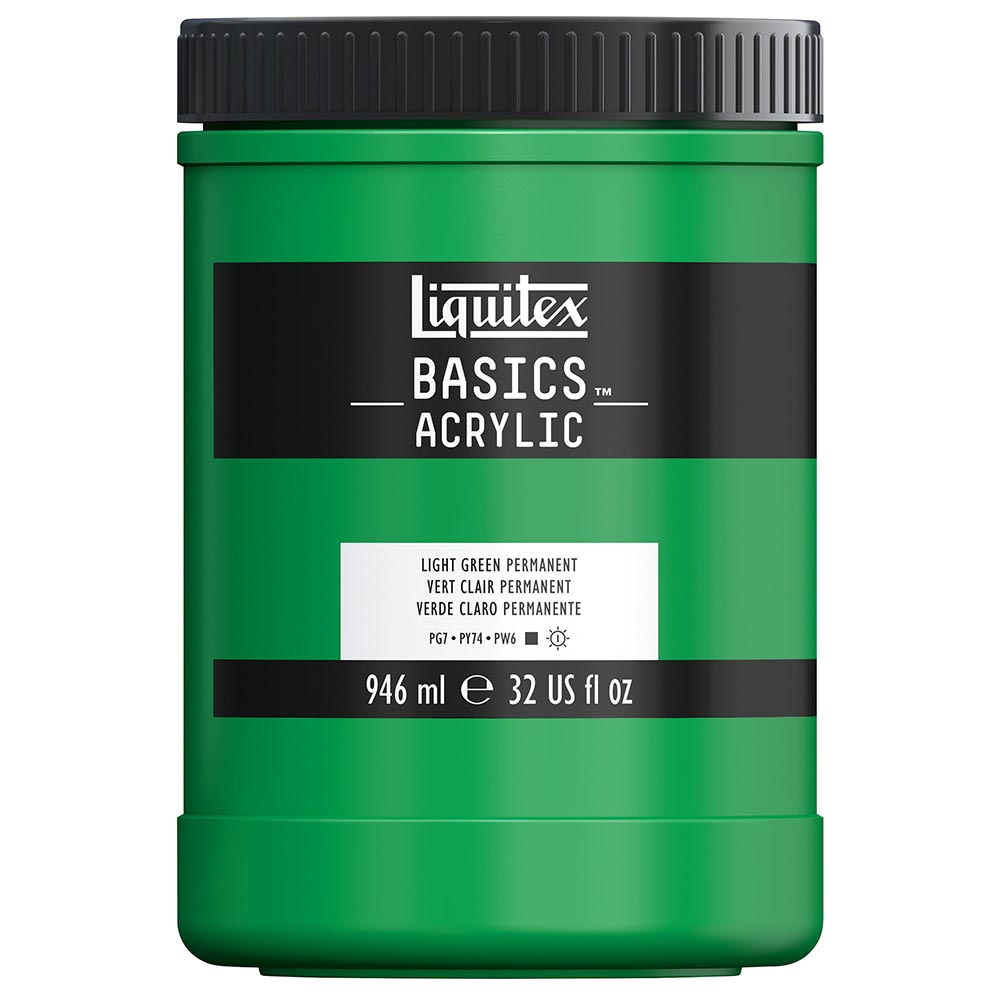 Liquitex Basics Akrilik Boya 946ml Light Green Permanent 312