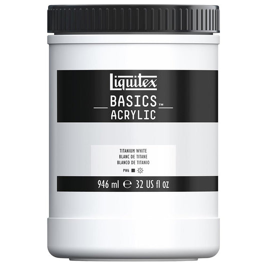 Liquitex Basics Akrilik Boya 946ml Titanium White 432