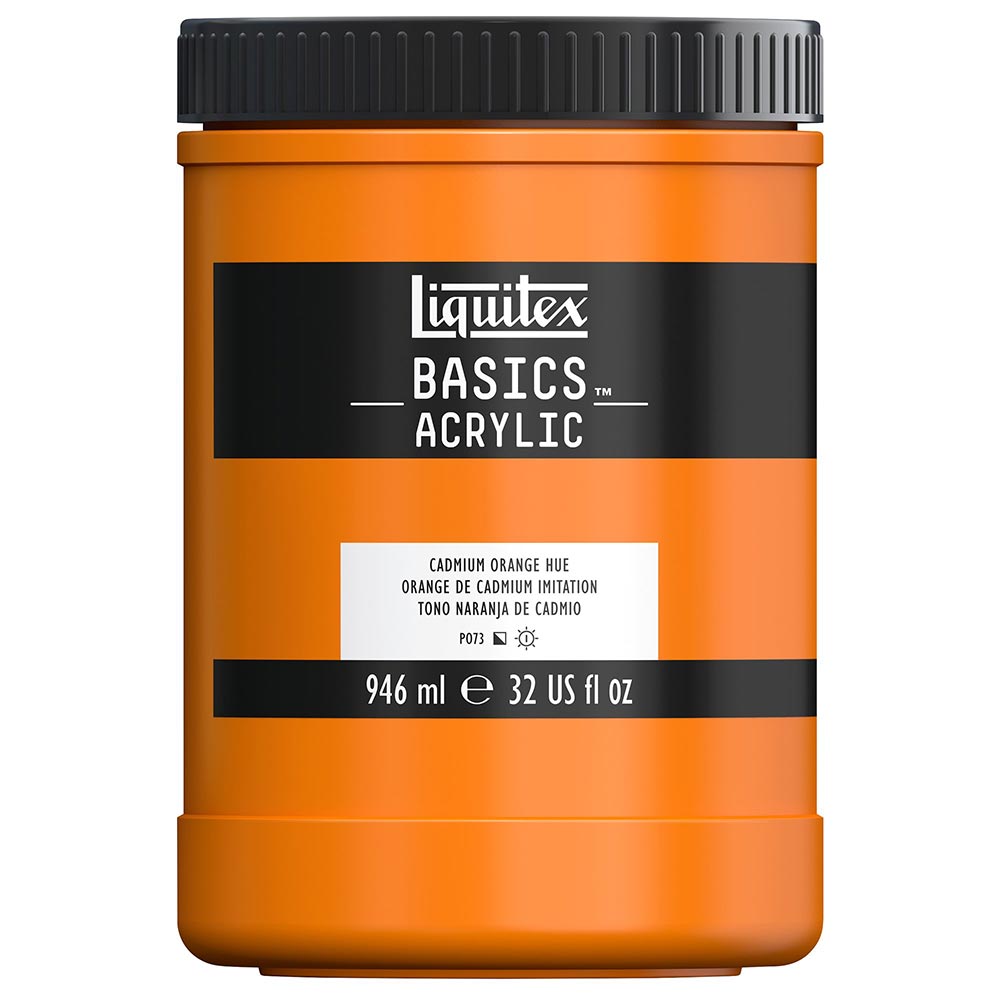 Liquitex Basics Akrilik Boya 946ml Cadmium Orange Hue 720