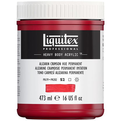Liquitex Professional Heavy Body Akrilik Boya 473ml Alizarin Crimson Hue Permanent 116 S2