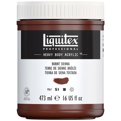 Liquitex Professional Heavy Body Akrilik Boya 473ml Burnt Sienna 127 S1