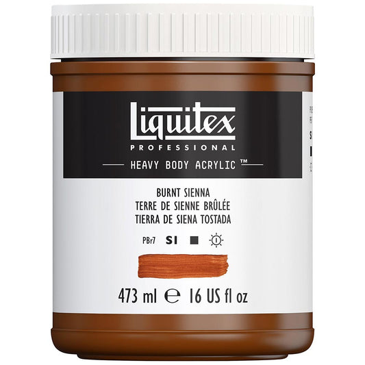 Liquitex Professional Heavy Body Akrilik Boya 473ml Burnt Sienna 127 S1