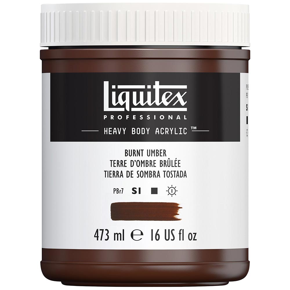 Liquitex Professional Heavy Body Akrilik Boya 473ml Burnt Umber 128 S1