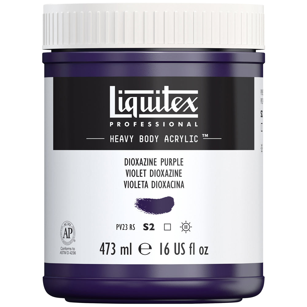 Liquitex Professional Heavy Body Akrilik Boya 473ml Dioxazine Purple 186 S2