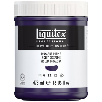Liquitex Professional Heavy Body Akrilik Boya 473ml Dioxazine Purple 186 S2