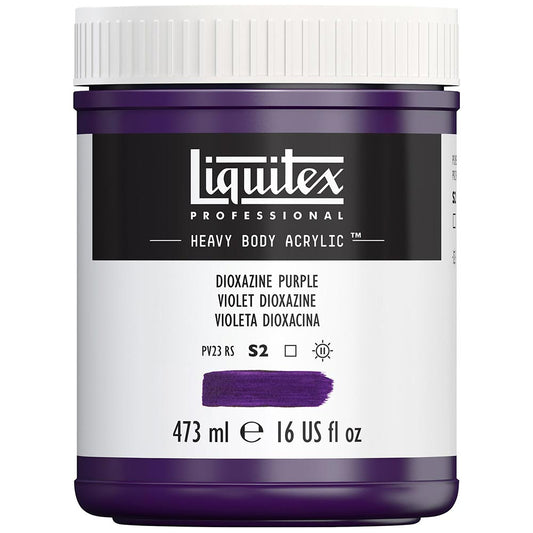 Liquitex Professional Heavy Body Akrilik Boya 473ml Dioxazine Purple 186 S2