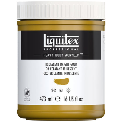 Liquitex Professional Heavy Body Akrilik Boya 473ml Iridescent Bright Gold 234 S2