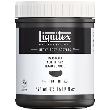 Liquitex Professional Heavy Body Akrilik Boya 473ml Mars Black 276 S1