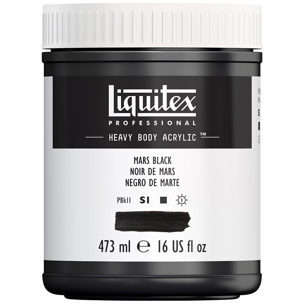 Liquitex Professional Heavy Body Akrilik Boya 473ml Mars Black 276 S1