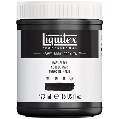 Liquitex Professional Heavy Body Akrilik Boya 473ml Mars Black 276 S1