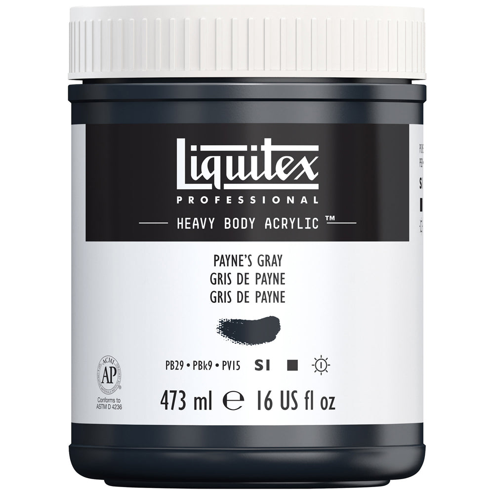 Liquitex Professional Heavy Body Akrilik Boya 473ml Payne's Gray 310 S1