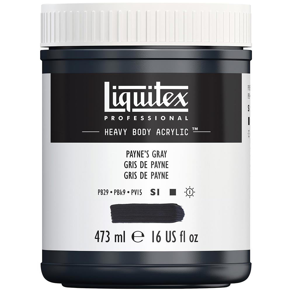 Liquitex Professional Heavy Body Akrilik Boya 473ml Payne's Gray 310 S1