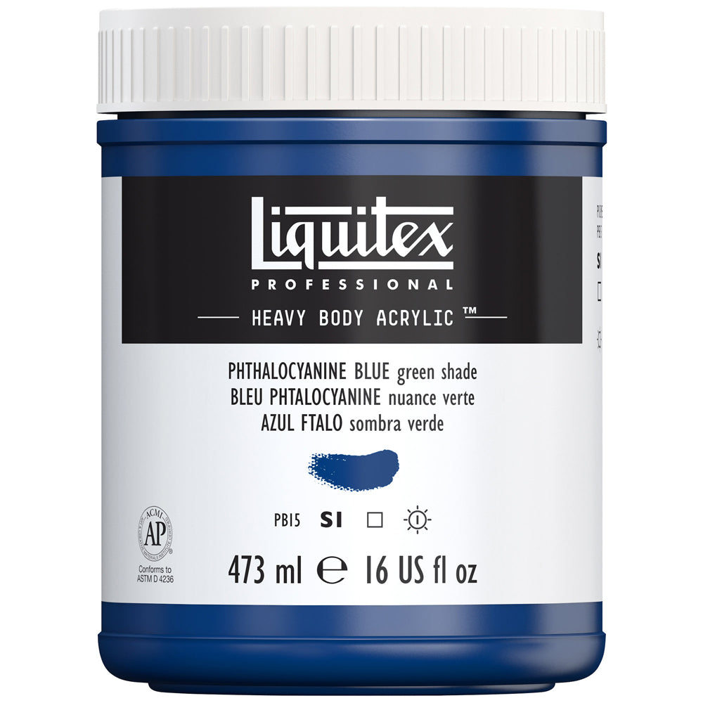 Liquitex Professional Heavy Body Akrilik Boya 473ml Phthalocyanine Blue Green Shade 316 S1