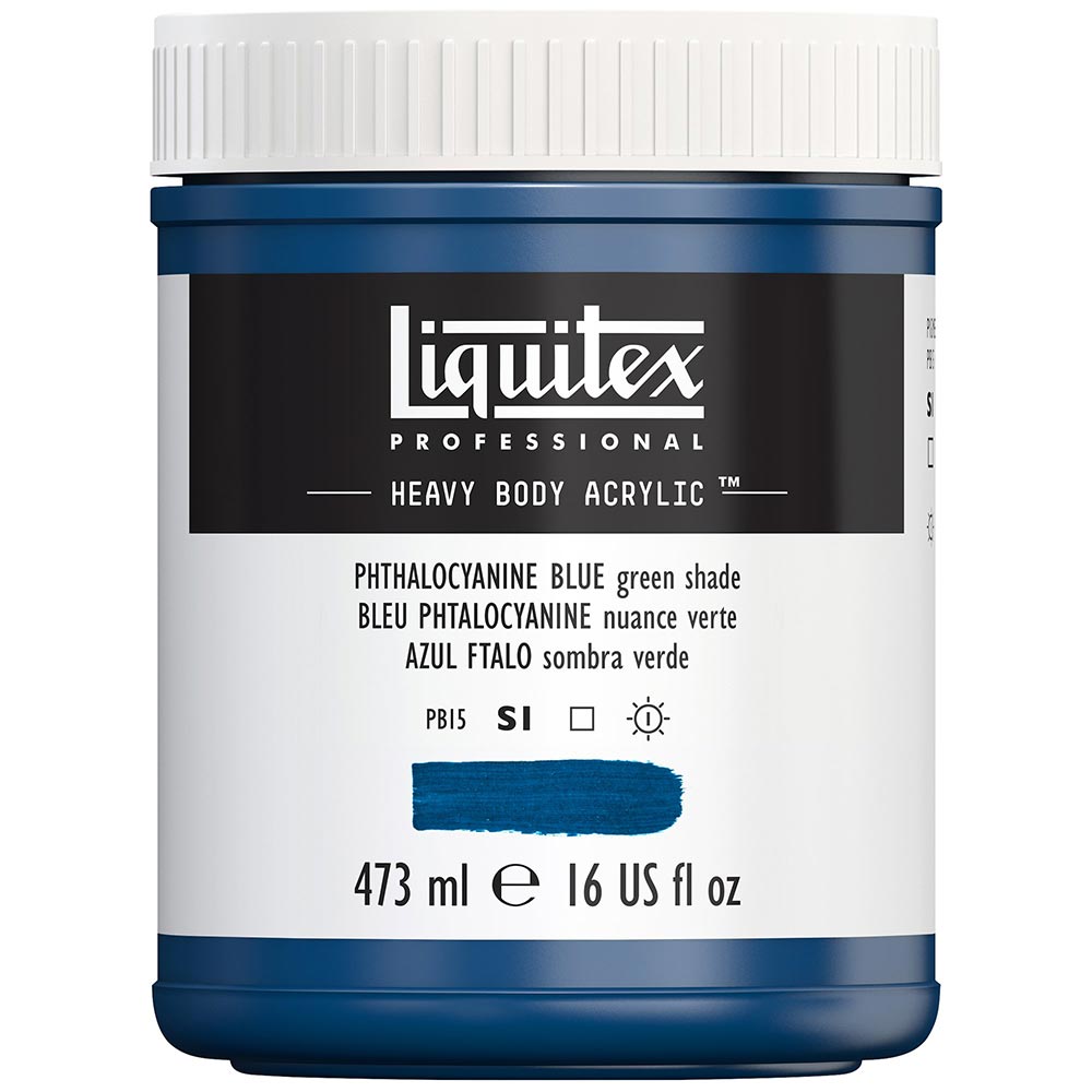 Liquitex Professional Heavy Body Akrilik Boya 473ml Phthalocyanine Blue Green Shade 316 S1