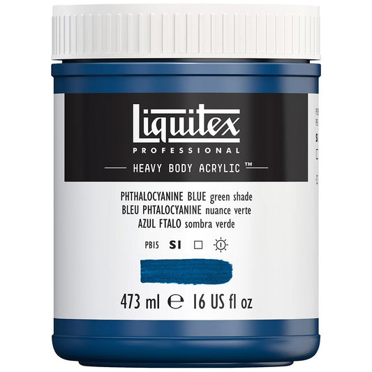Liquitex Professional Heavy Body Akrilik Boya 473ml Phthalocyanine Blue Green Shade 316 S1