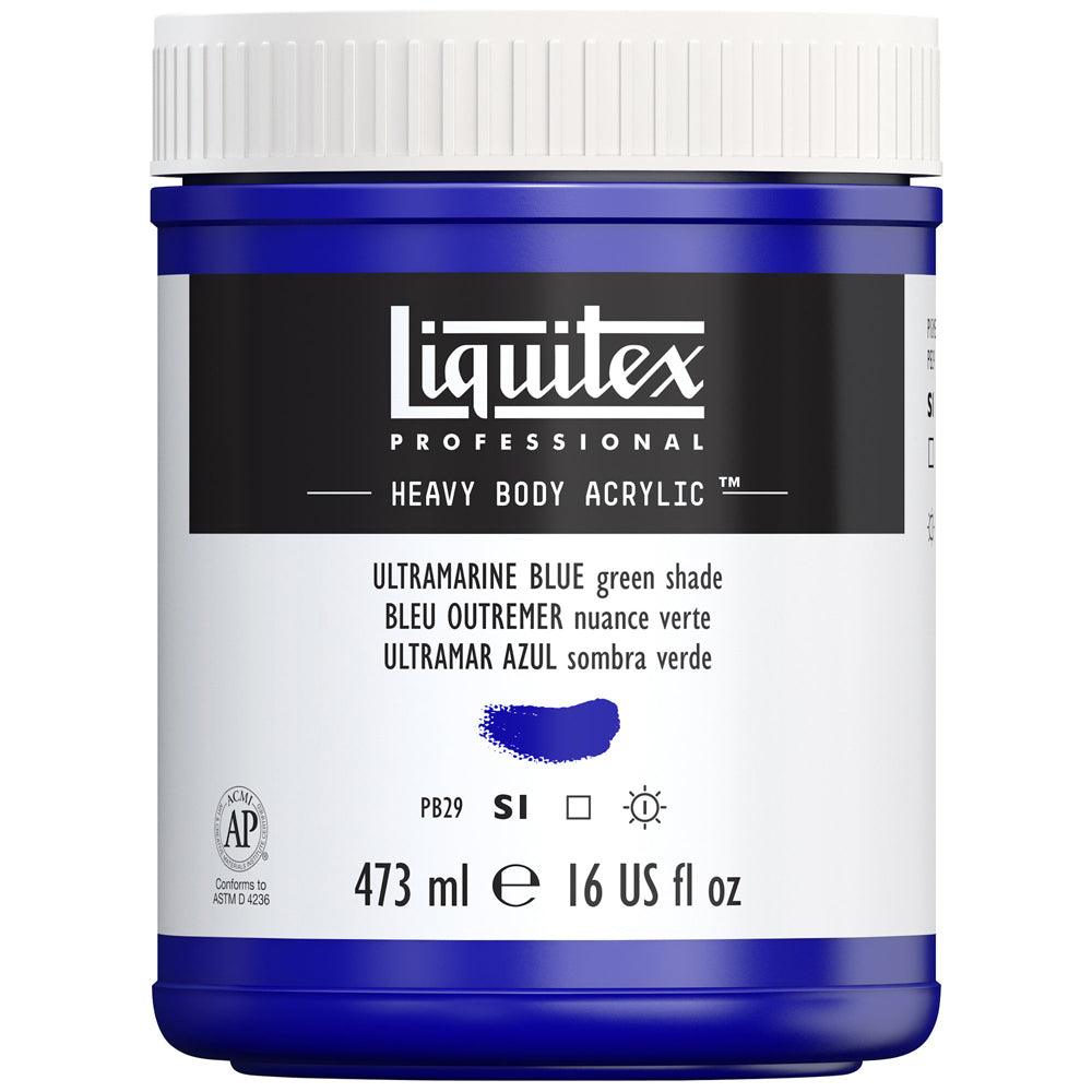 Liquitex Professional Heavy Body Akrilik Boya 473ml Ultramarine Blue Green Shade 380 S1