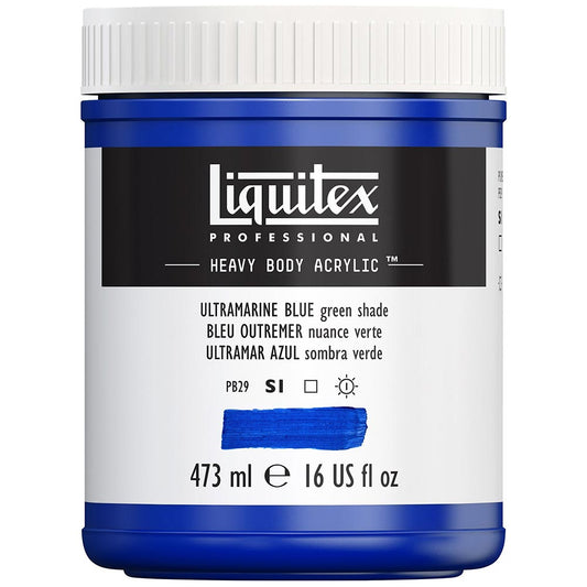 Liquitex Professional Heavy Body Akrilik Boya 473ml Ultramarine Blue Green Shade 380 S1